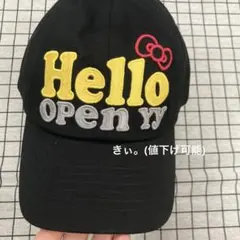 【美品】最終値下げ❗️Open YY キャップ OPEN Yy キャップ 帽子 「OPEN YY / オープンワイワイ」Woven
