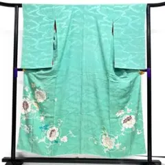 アンティーク 名古屋帯 絽 桔梗 水引 菊 萩 撫子 着物 012a d