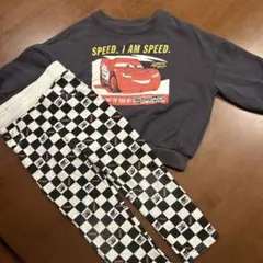 カーズ 長袖カットソーとチェックパンツセット