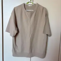GU ジーユー　スウェットTシャツ(Sサイズ/ベージュ)