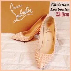 Christian Louboutin スパイク パンプス ベージュ 23.0のサムネイル