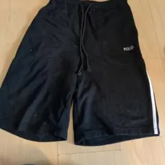 001 POLO ブラック ショートパンツ Mサイズ