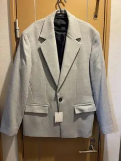 エブール ebure カシミアリバー メタル釦ジャケット コート エブール ebure カシミアリバー メタル釦ジャケット コート - メルカリ