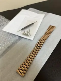 ラグ幅20ｍｍ プレジデントブレスレット 腕時計ベルト ローズゴールドのサムネイル
