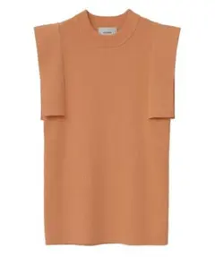 CLANE SQUARE SLEEVE KNIT TOPサイズ1 ORANGE