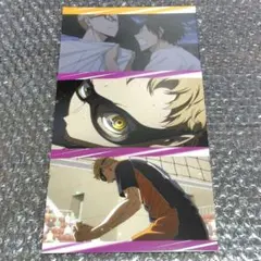 ハイキュー!!☆Happyくじ☆ポストカード☆烏野☆月島蛍３枚セット♪♪