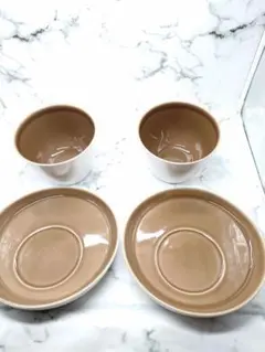 【美品】リチャードジノリ ソロモン スープカップ＆ソーサー 2客セット 廃盤