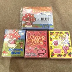 BETTY'S BLUE メモ帳 4冊セット パタパタメモ