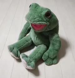 Play Talkin　プレイトーキン　パペット　ぬいぐるみ　カエル　黄色タグ