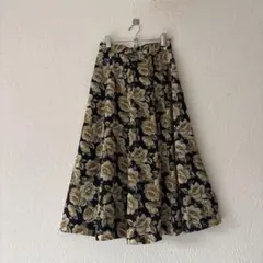 ヴィンテージ 昭和レトロusedアンティーク花柄スカートのサムネイル