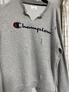 【一点限り】　ダメージスウェット　常田大希　リメイク　古着　champion