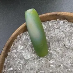尖端訳あり　綠 希少色 サードニクス　天然　天眼天珠　 ￼025