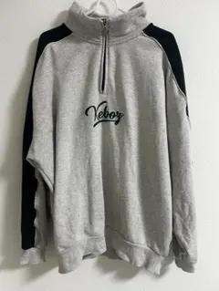 Keboz グレー ハーフジップ トレーナー Lサイズ