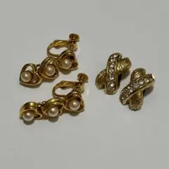 美品 Christian Dior イヤリング＆パール付きイヤリング