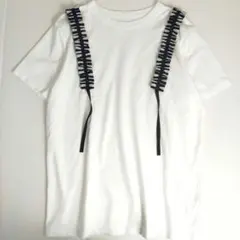 ボーダーズアットバルコニー　SUSPENDER TEE　Tシャツ ホワイト　38のサムネイル
