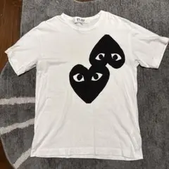 PLAY COMME des GARCONS ダブルハート 티셔츠
