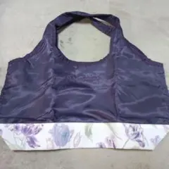 ♡LAURA ASHLEY フラワープリントエコバッグ　パープル♡