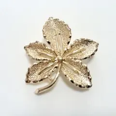極美品 SARAH COVENTRY ゴールド リーフ ブローチ S00067zのサムネイル