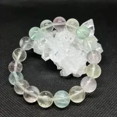 天然石カラフルフローライトブレスレット　約11mm