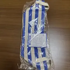 青と白のストライプ エコバッグ