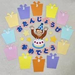 【値下げ中です】誕生日表　壁面　保育　幼稚園