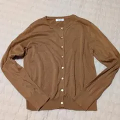 SPICK AND SPAN ブラウン カーディガン