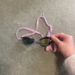 arena 水泳用ゴーグル ブラック/ピンク