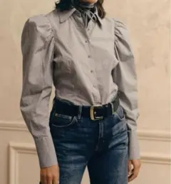 ZARA ギンガムチェック パフスリーブシャツ　完売品