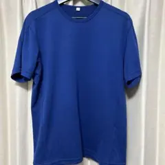 青 クルーネック Tシャツ