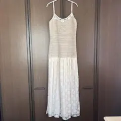 【新品ZARA】レースワンピース オフホワイト