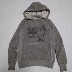 HYSTERIC GLAMOUR ヒスガールウール プルオーバーパーカー