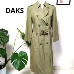 カーキ トレンチコート ダブルブレスト ベルト付き