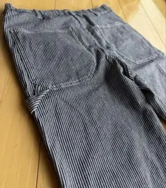 ストライプ ワークパンツ 4ポケット　ヒッコリー　ペインターパンツ　デニム