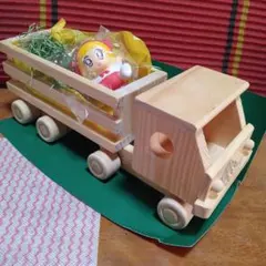木製/トレーラー車と人形の知育玩具