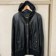 限定セール☆beams☆カラージップフード付きレザージャケット