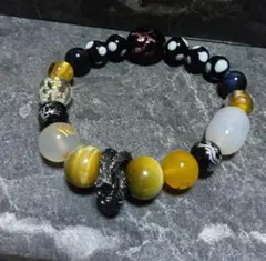 天然石 タイガーアイ・アクセサリーヘビ