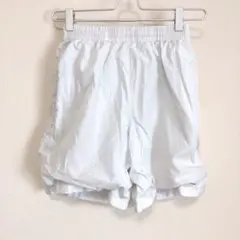 ナイキ ショートパンツ ストレート 無地 L 白 ポリエステル ランニング