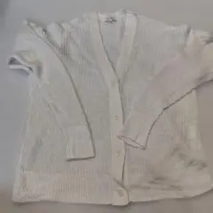 PLST ホワイト カーディガン Mサイズ　サンプル品　新品未使用