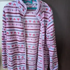 UNIQLO フリースジャケット 140cm ピンク系