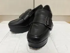 （美品）AZUL BY MOUSSY（アズールバイマウジー）ヒール厚底ローファーのサムネイル