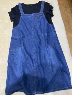 デニムサロペット ノースリーブ