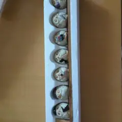 縁起物 七福ろう置物 7体セット 陶器製 フクロウ 不苦労 ふくろう