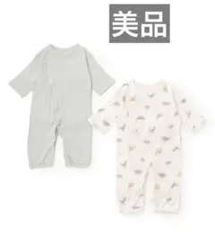 プティマイン　ベビー肌着 「弱酸性」2WAYオール2P サイズ:50-70cm