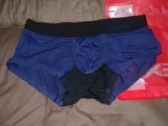 GX3 ネイビー ボクサーパンツ　やや透ける素材　シースルー