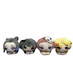鬼滅の刃 錆兎 善逸　胡蝶しのぶ　栗花落カナヲぬいぐるみ ちびぬい クリップ