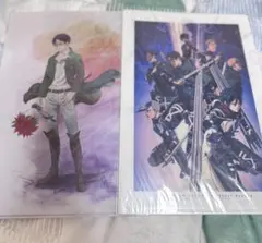 【新品未開封】MAPPA展　進撃の巨人　リヴァイ　クリアファイル　2枚セット