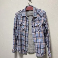 BACK NUMBER チェック柄インド綿シャツ L⭐︎値下げ