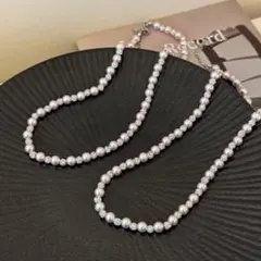 結婚式・特別な日に◎ 2連 パールネックレス レディース　パーティー