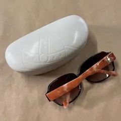 ヴィヴィアンウエストウッド　サングラス　オレンジ　ブラウン　オーブ　ケース付き