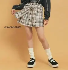 ピンクラテPINK-latte【インナー付き】腰巻きネルシャツ風スカート　新品